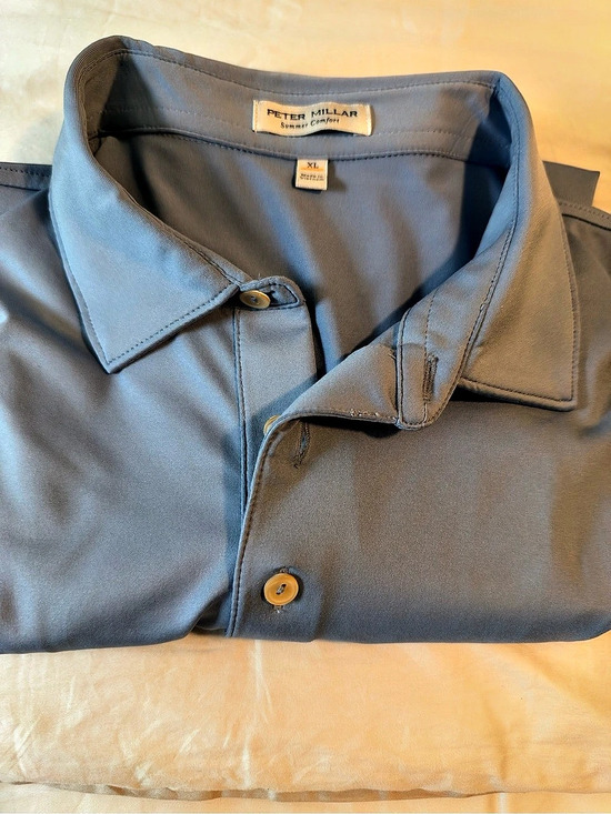 Peter Millar Other - Peter Millar Summer Comfort Performance Jersey Polo Gray XL